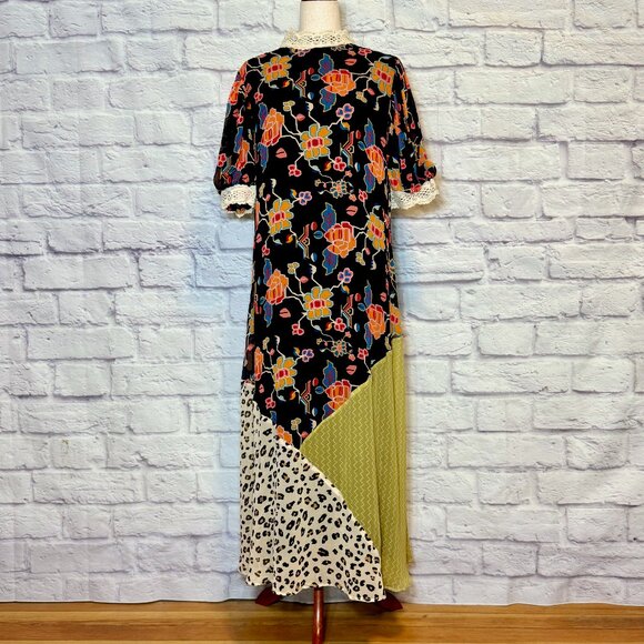 Anthropologie Verb Pallavi Singhee Soniya Patchwork Maxi Dress